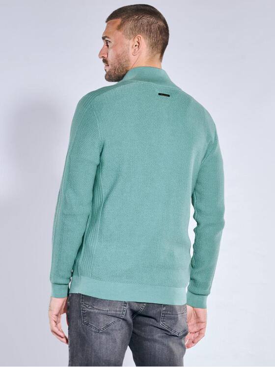 emilio adani Herren Pullover Polokragen Gruen 39974