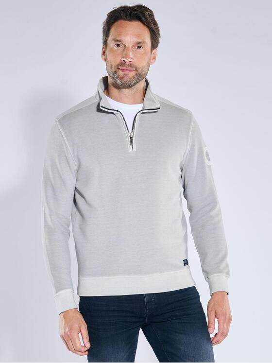 engbers Herren Sweatshirt in Satin-Warenqualität Hellgrau 39426