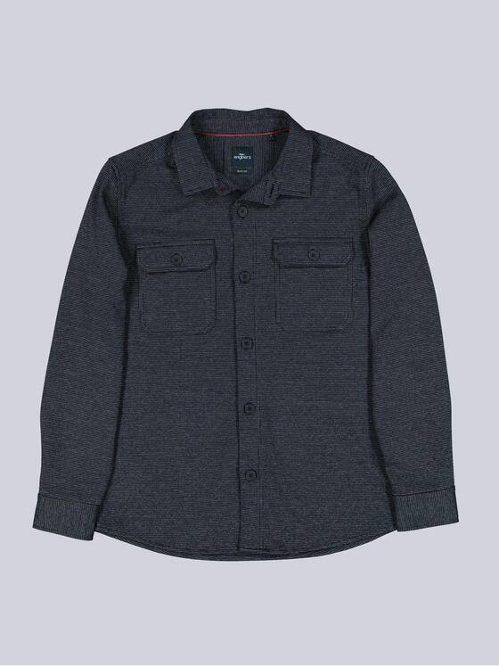 engbers Herren Langarm-Shirt mit Polokragen Saphirblau 38136