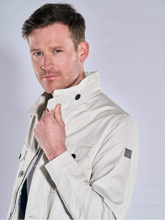 ENGBERS GERMANY Herren Jacke im Fieldjacket Design Naturweiss 38405