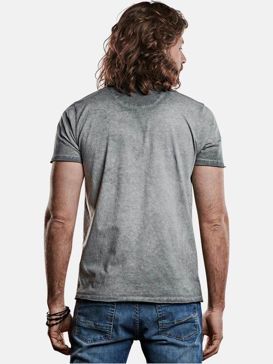 emilio adani Herren Rundhals T-Shirt Grau 27709