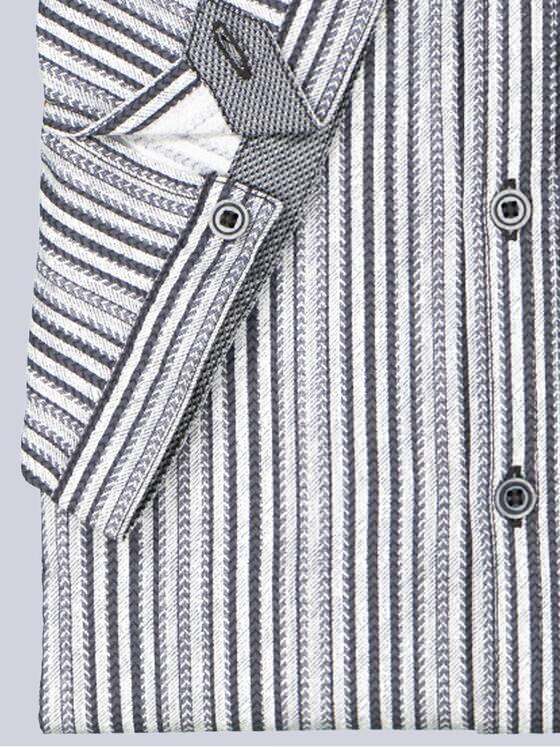 engbers Herren Hemd gemustert Schwarz 37277