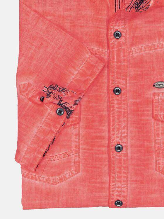 engbers Herren Kurzarm-Hemd regular Feuerrot 35143