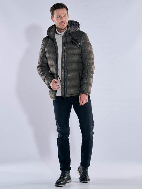 engbers Herren Lederjacke Schwarzbraun 39300