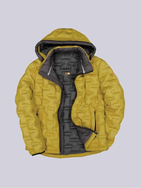 emilio adani Herren Steppjacke mit abnehmbarer Kapuze Gelb 35198