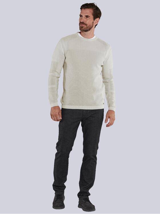 engbers Herren Pullover strukturiert Grau 35616
