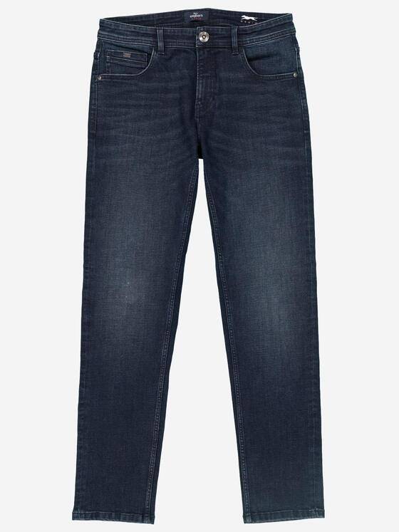 engbers Herren Super-Stretch-Jeans slim fit Indigoblau 37403