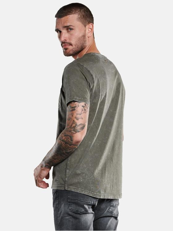 emilio adani Herren T-Shirt uni Braun 33423