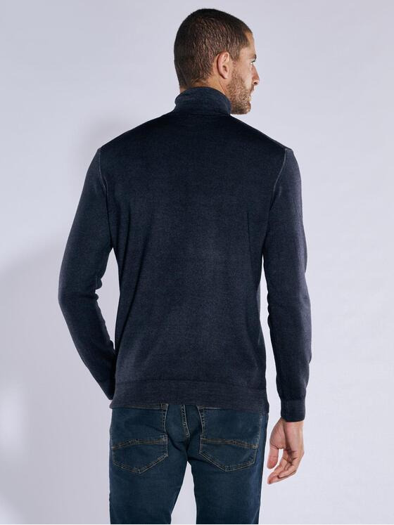 engbers Herren Pullover mit Rollkragen Blau 37798