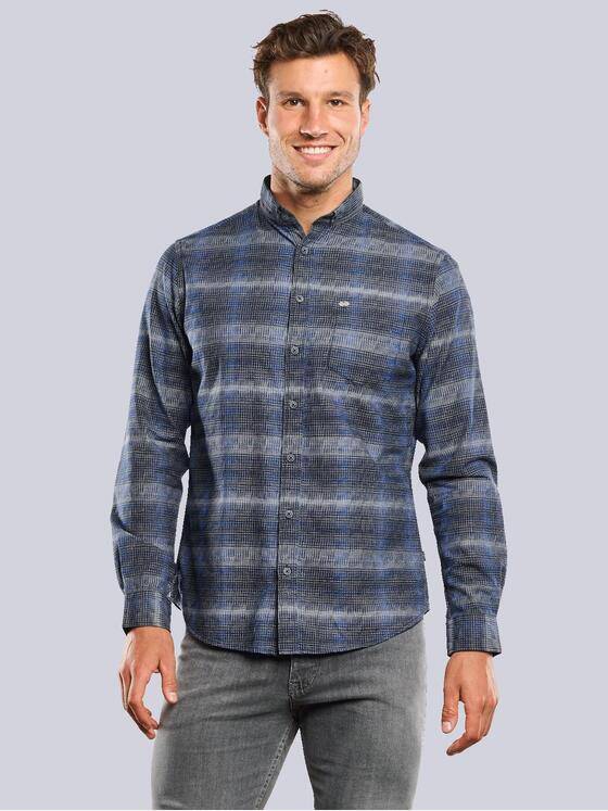 engbers Herren Karohemd Blau 33655