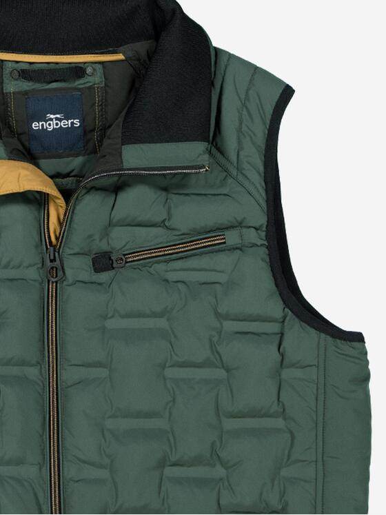engbers Herren Steppweste regular Grün 37175