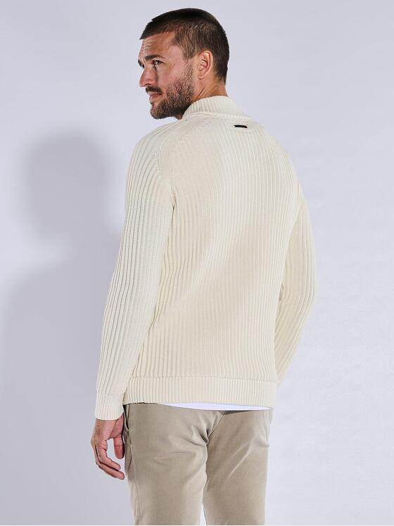 emilio adani Herren Pullover regular Weiß 37611