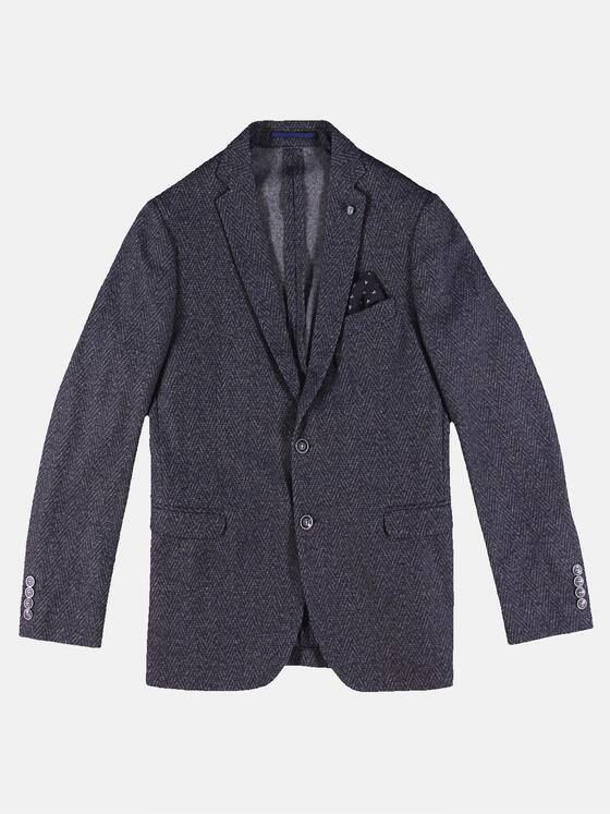 ENGBERS GERMANY Herren Sportives Slim Fit Sakko Saphirblau 30251