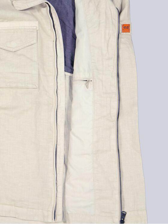 emilio adani Herren Jacke mit Leinenanteil Naturweiss 38847