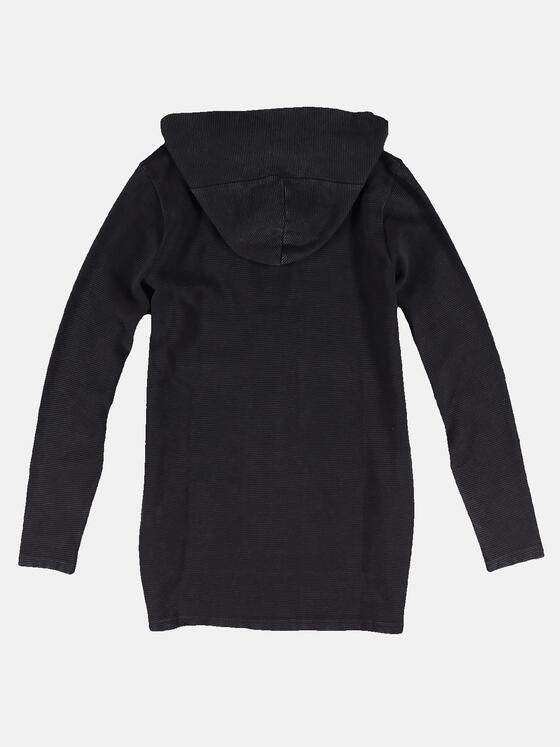 emilio adani Herren Sweatjacke mit Kapuze Schwarz 30905