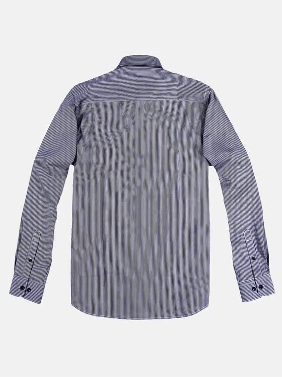 engbers Herren Streifenhemd Vollzwirn Saphirblau 28960