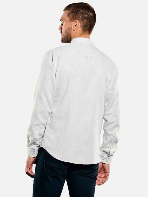 emilio adani Herren Langarm-Hemd uni Grau 35463