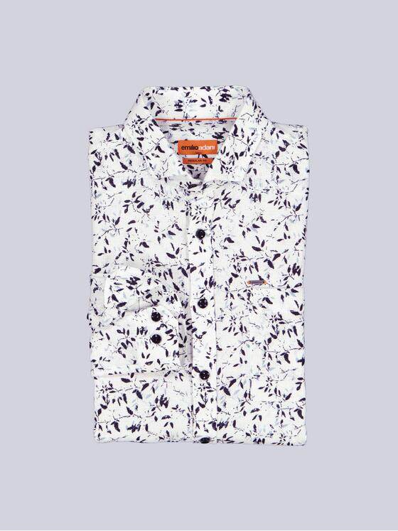 emilio adani Herren Hemd langarm Grau 40058