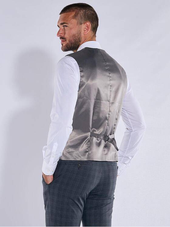 emilio adani Herren Sakko-Weste slim fit Blau 37654