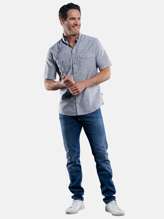 engbers Herren Kerniges Hemd mit Galon-Tape Saphirblau 29426