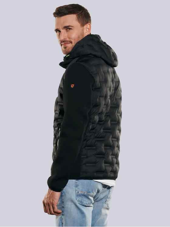 emilio adani Herren Steppjacke regular Schwarz 35197