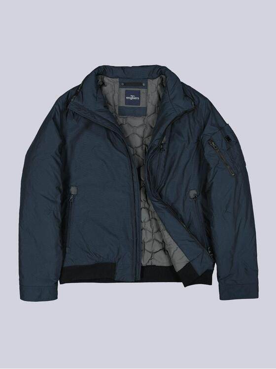 engbers Herren Jacke dezent glänzend Saphirblau 39306