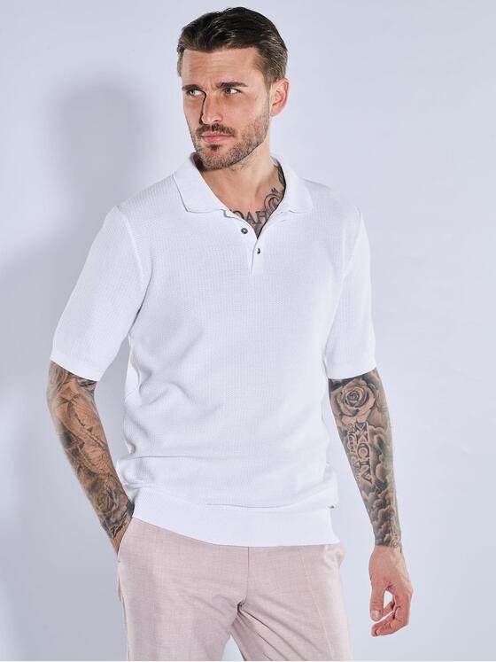 Herren Strick Polo-Shirt 38955