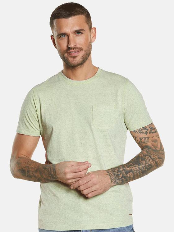 emilio adani Herren T-Shirt gestreift Gelb 34547