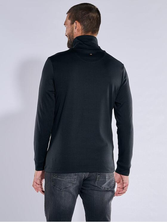emilio adani Herren Langarm-Shirt slim fit Schwarz 37784