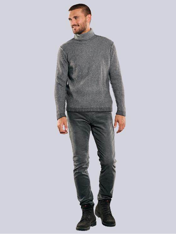 emilio adani Herren Pullover mit Rollkragen Schwarz 35733