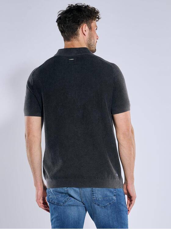 engbers Herren Strick Polo-Shirt Anthrazit 38563