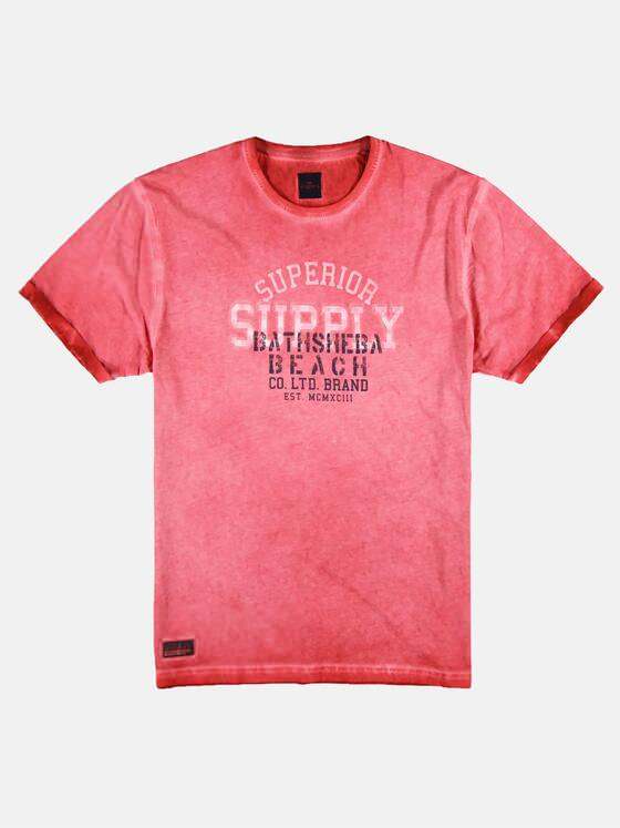 engbers Herren Rundhals T-Shirt Feuerrot 25608