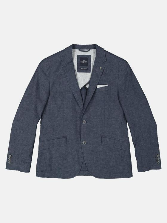 engbers Herren Freizeit-Sakko mit Leinenanteil Blau 34497
