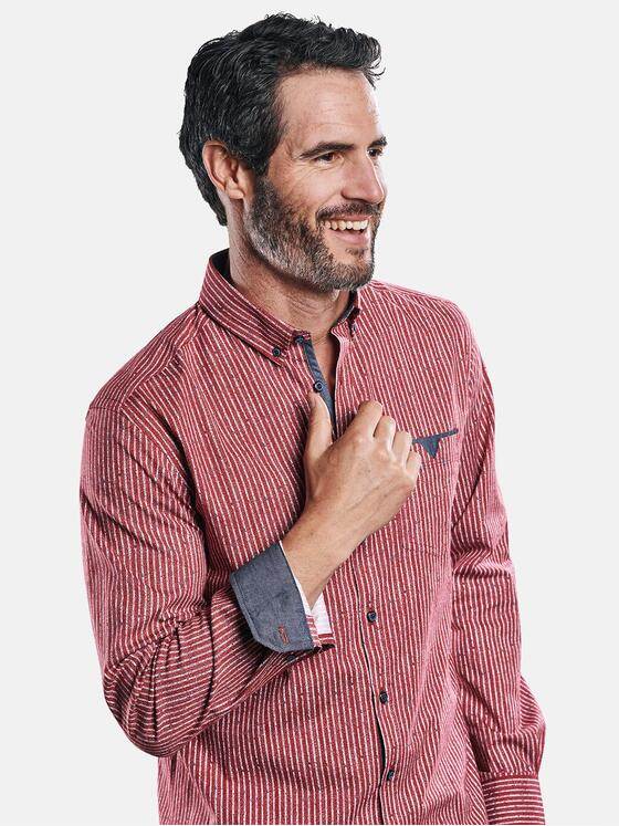 engbers Herren Hemd mit Comfort-Stretch-Anteil Bordeaux 30960