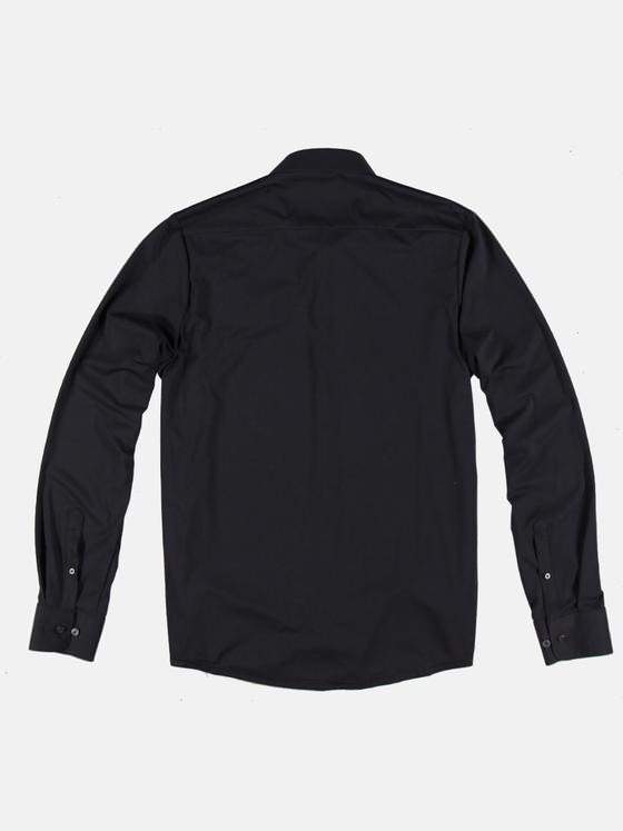 emilio adani Herren Funktions-Hemd Langarm Schwarz 35834