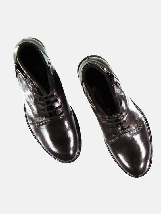 emilio adani Herren Rustikale Lederboots Dunkelrot 25968