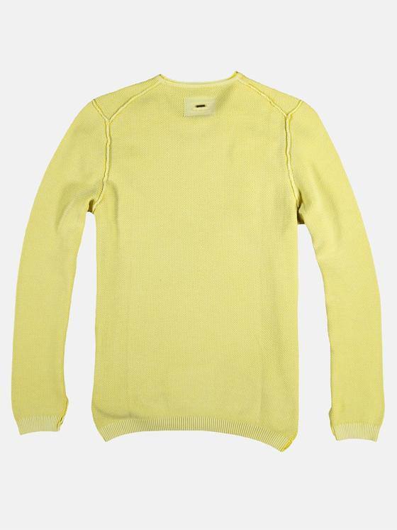 emilio adani Herren Rundhals Pullover Gelb 28939