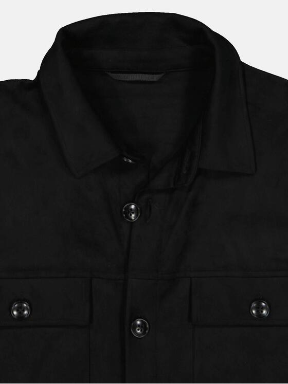 emilio adani Herren Blouson-Jacke regular Schwarz 36380