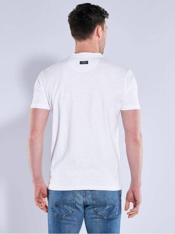 engbers Herren Henley-Shirt uni Reinweiss 38964