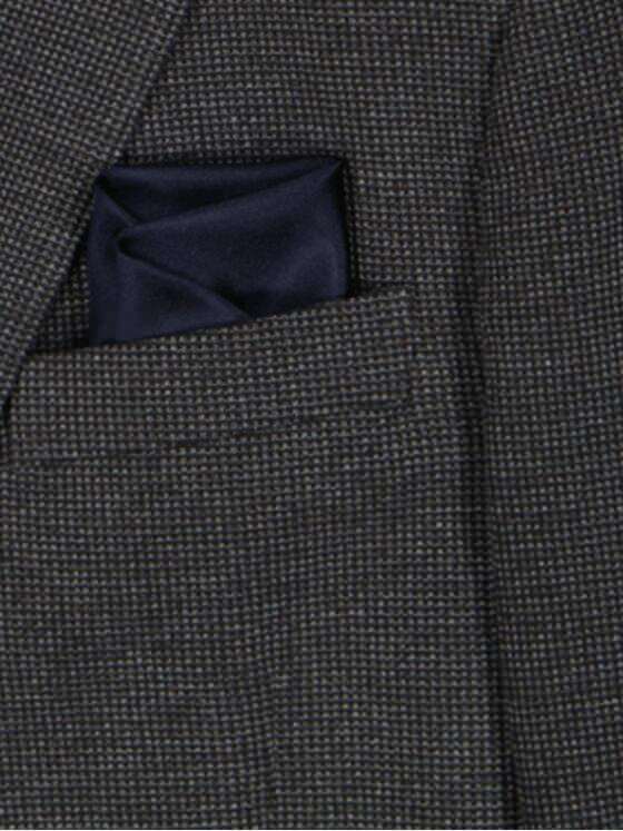 engbers Herren Einstecktuch uni Saphirblau 36603