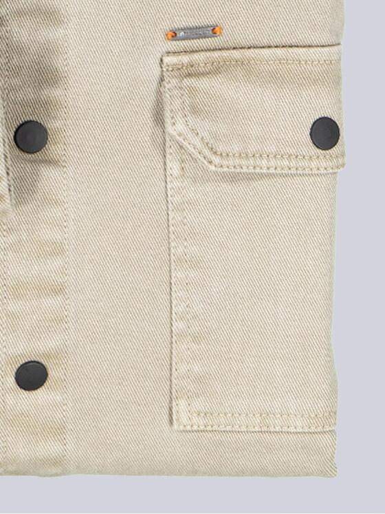 emilio adani Herren Overshirt in Twill-Warenqualität Beige 38638