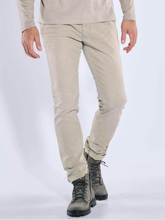 emilio adani Herren Chino mit Bundfalten Braunbeige 39114