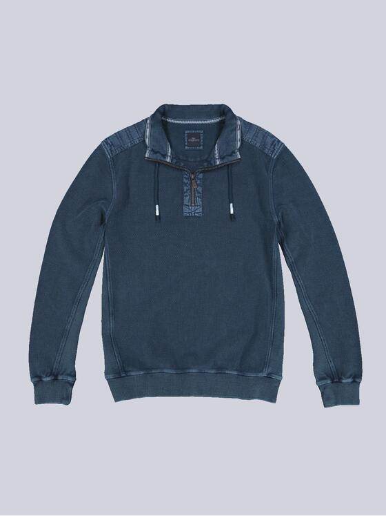 engbers Herren Sweatshirt mit Stehkragen Blau 36185
