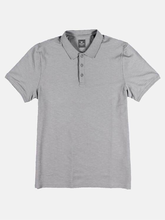ENGBERS GERMANY Herren softes Poloshirt aus Baumwoll-Modal-Mix Mausgrau 29837