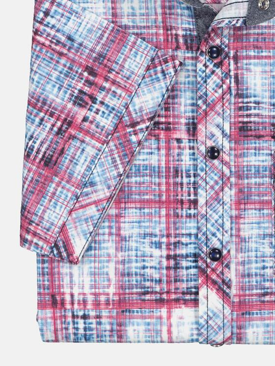 engbers Herren Kurzarm-Hemd regular Violett 35138