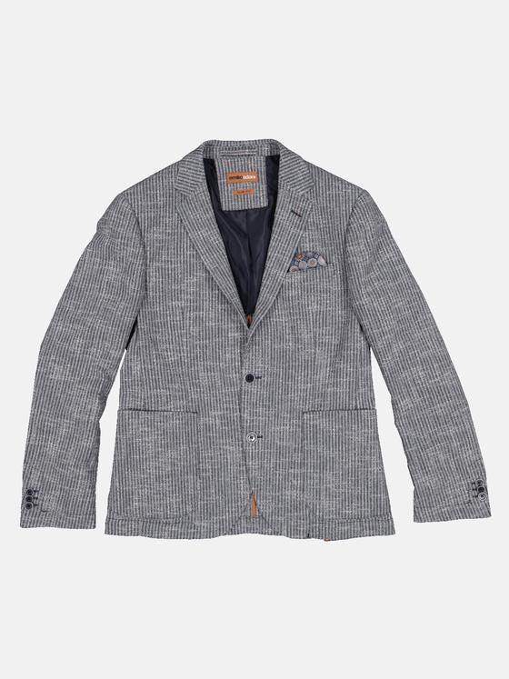 emilio adani Herren Sakko im Streifendesign Blau 32588