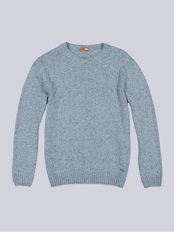 emilio adani Herren Rundhals Pullover Blau 35705