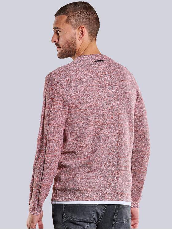 emilio adani Herren Rundhals Pullover Rot 34163
