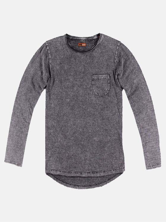 emilio adani Herren Rundhals Shirt Grau 30316