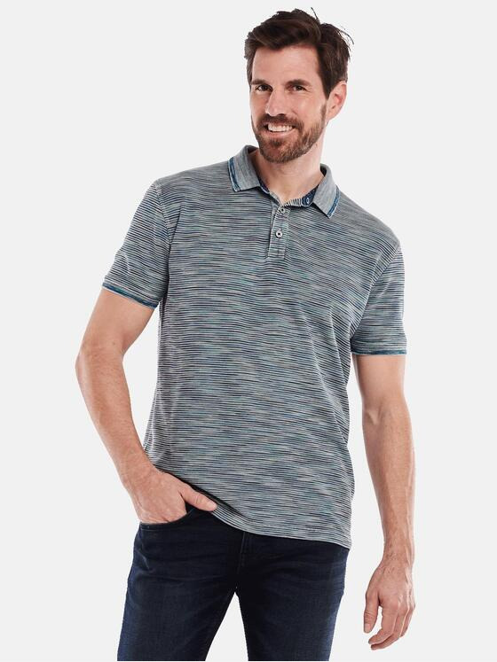 engbers Herren Polo-Shirt meliert Grau 35088